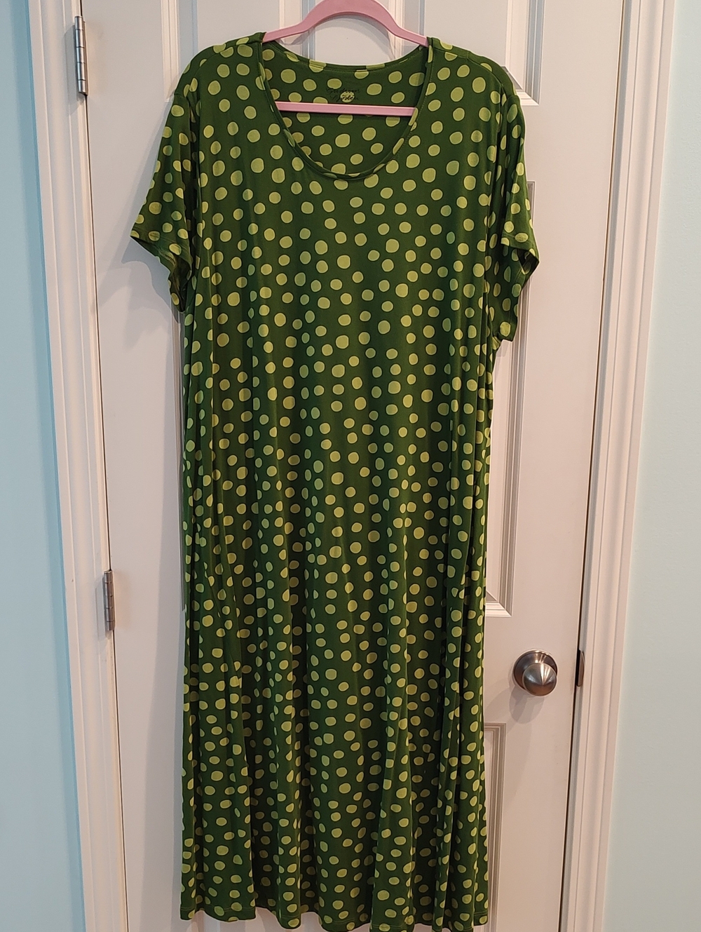 Gudrun Sjoden Green Polka Dot Maxi Dress